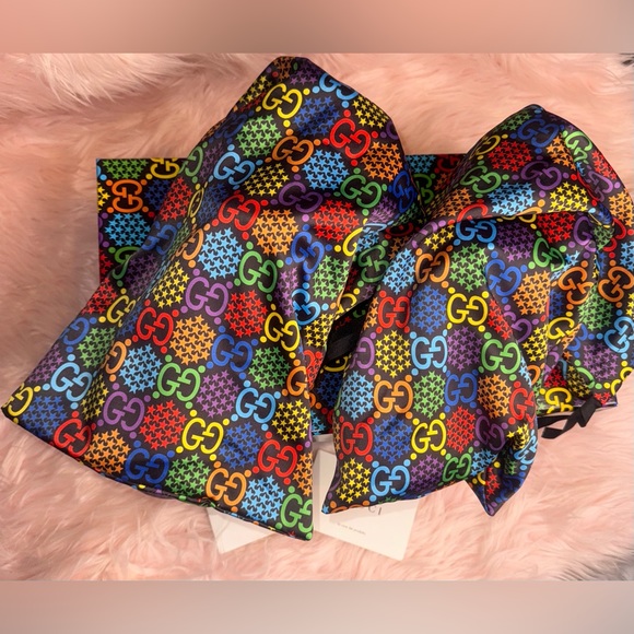 Gucci Psychedelic GG Star Rainbow Leather Slip-On Sneaker - Picture 5 of 12